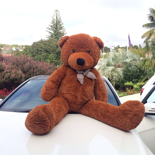Giant teddy bear Classical 150 cms -- dark brown